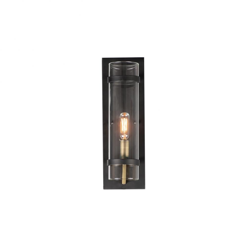 Maxim Lighting 2640BKAB Capitol 4.5 Wall Sconce - Black / Antique Brass