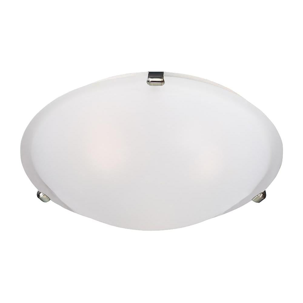 Maxim Lighting 2681FTSN Malaga 16 Inch Flush Mount Light – Satin Nickel