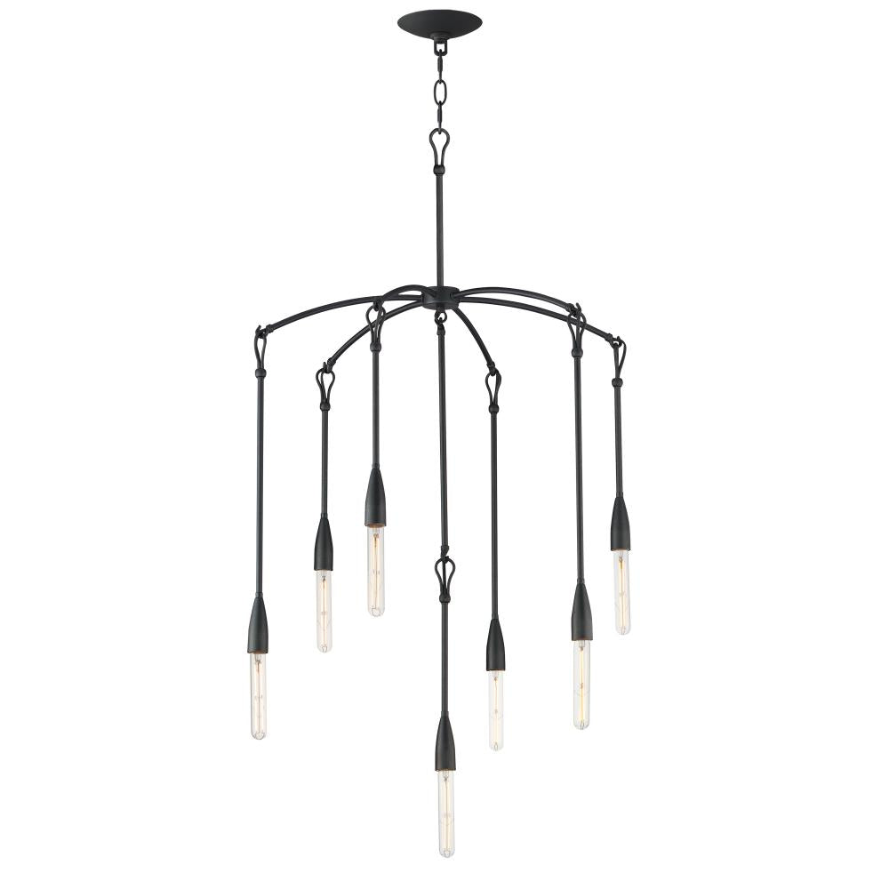 Maxim Lighting 27718AR Pioneer 25 Inch 7 Light Pendant – Anthracite