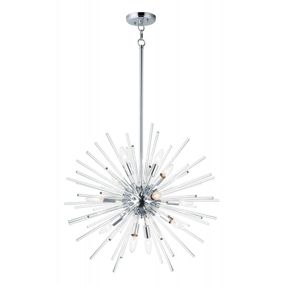 Maxim Lighting 28664CLPC Polaris 23 Inch Semi Flush Mount Light – Polished Chrome