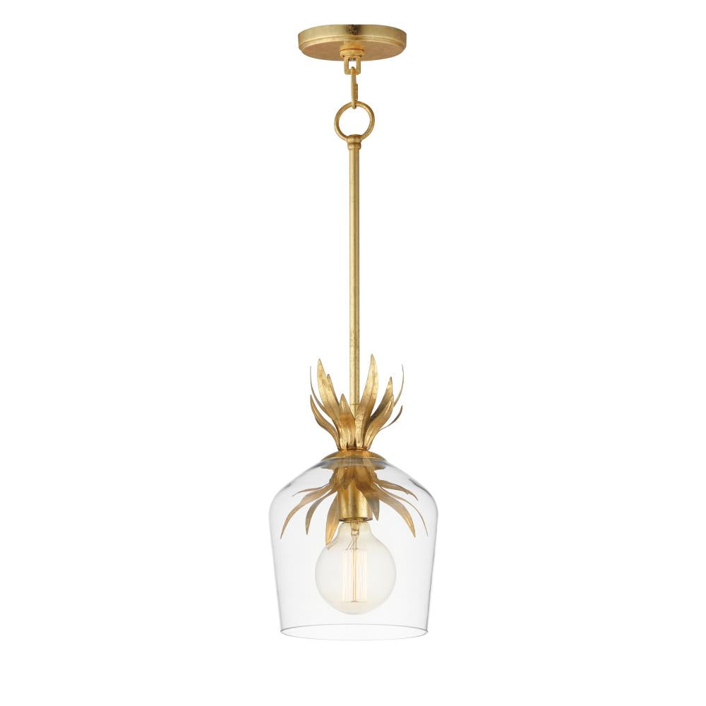Maxim Lighting 2871GL Paloma 7.75 Inch Semi Flush Mount Light – Gold Leaf