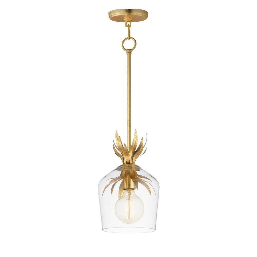 Maxim Lighting 2871GL Paloma 7.75 Inch Semi Flush Mount Light – Gold Leaf