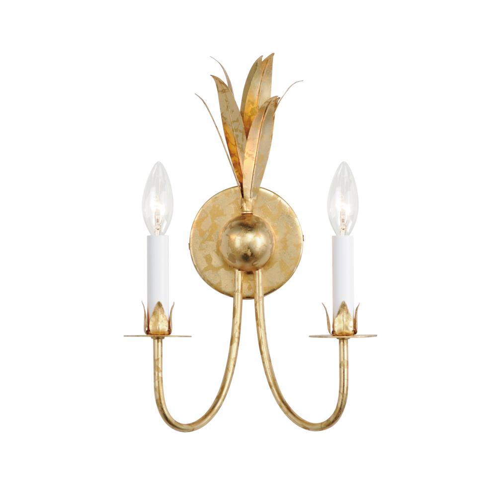 Maxim Lighting 2882GL Paloma 10.25 Wall Sconce - Gold Leaf
