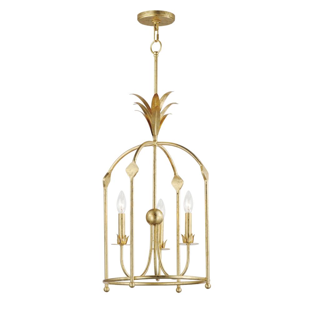 Maxim Lighting 2884GL Foyer 15 Inch Chandelier – Gold Leaf