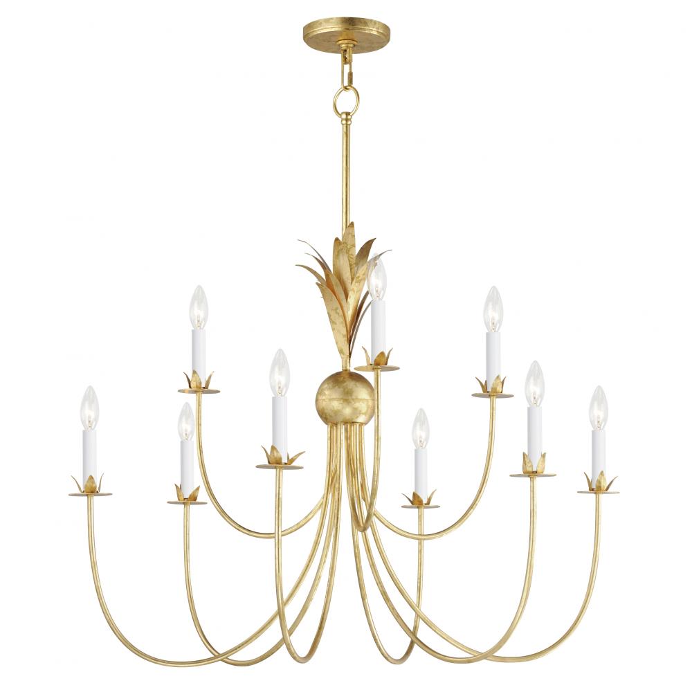 Maxim Lighting 2889GL Paloma 36 Inch Chandelier – Gold Leaf