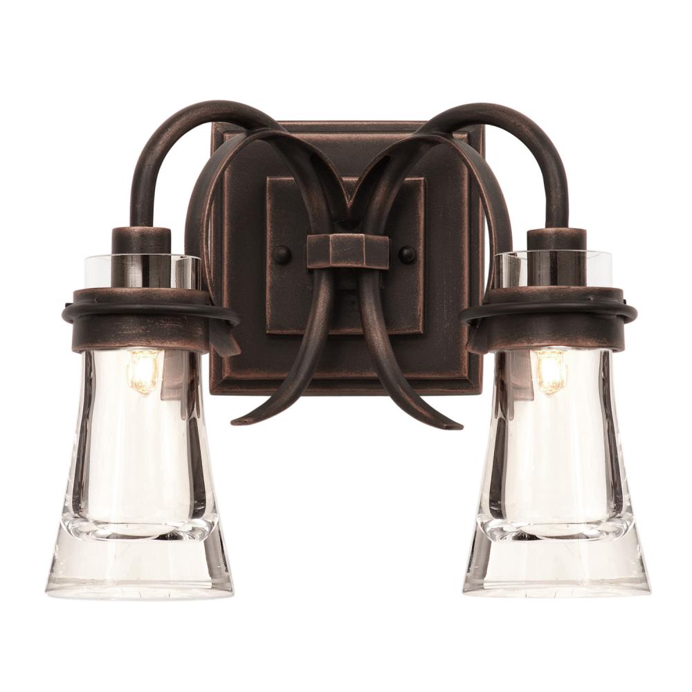 Dover 13 Inch Bath Vanity Light – Antique Copper – 2912AC