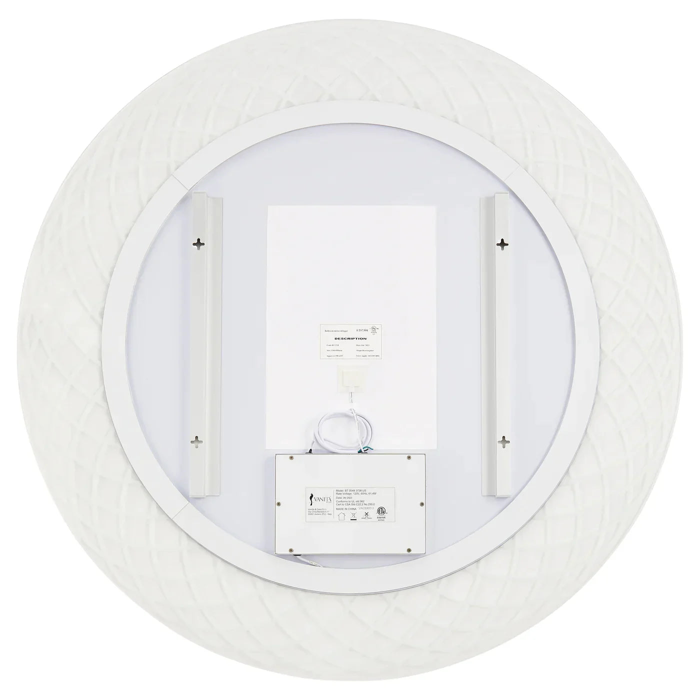 Oxygen PERLA 3-1203-0 Modern Lighted LED Mirror, Light Color CCT Selectable, 48 inch