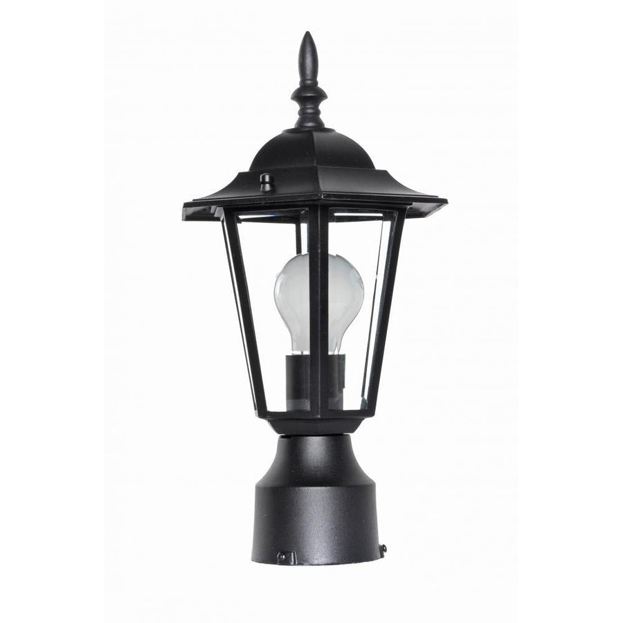 Maxim Lighting 3001CLBK Builder Cast 7 Inch Outdoor Post Lantern – Black