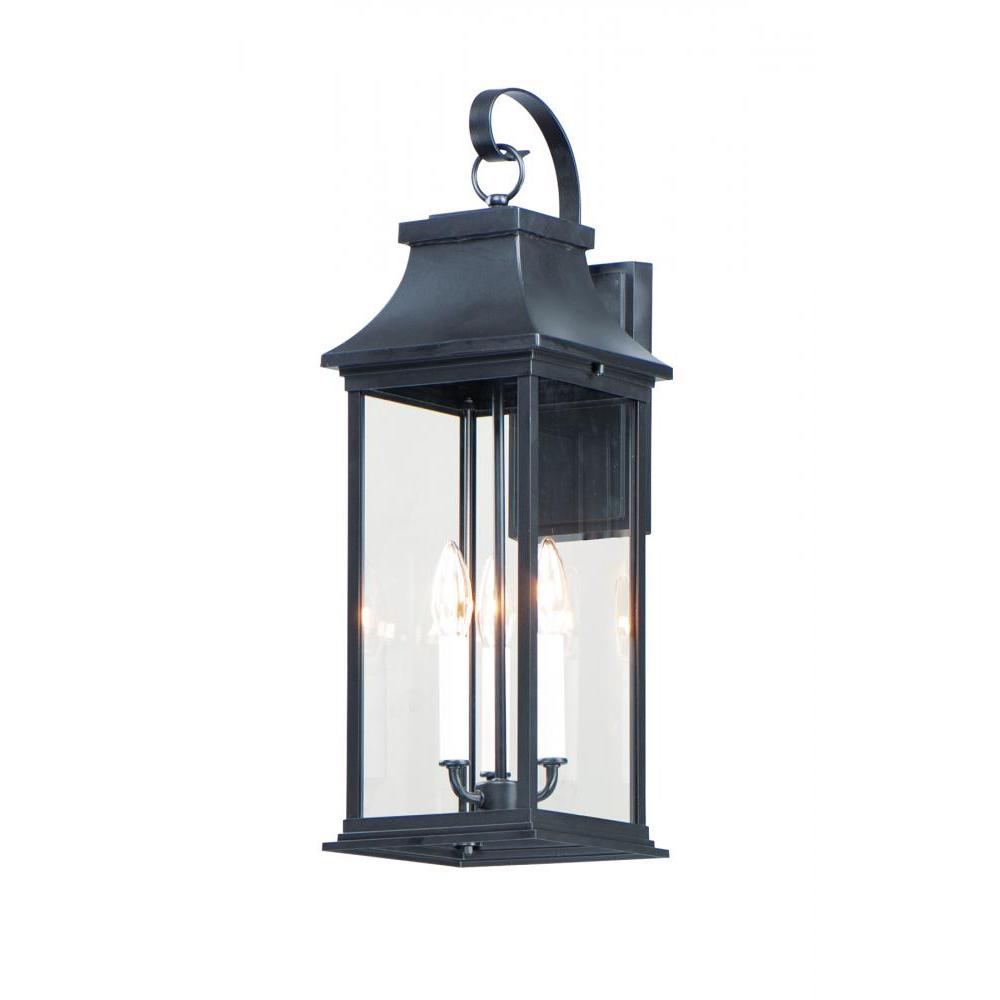 Maxim Lighting 30024CLBK Vicksburg 8 Inch Outdoor Wall Lantern – Black