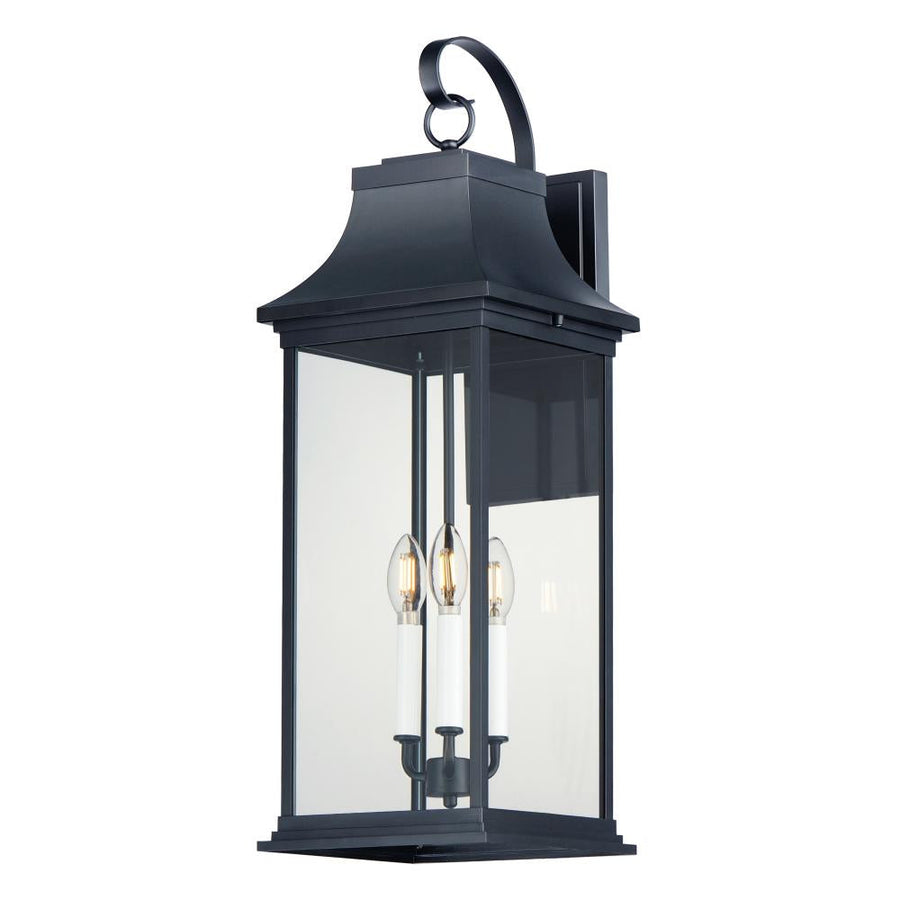 Maxim Lighting 30026CLBK Vicksburg 9.5 Inch Outdoor Hanging Lantern – Black
