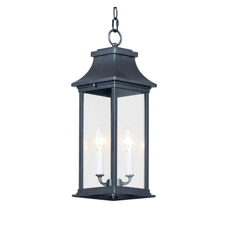 Maxim Lighting 30029CLBK Vicksburg 6.75 Inch Outdoor Hanging Lantern – Black