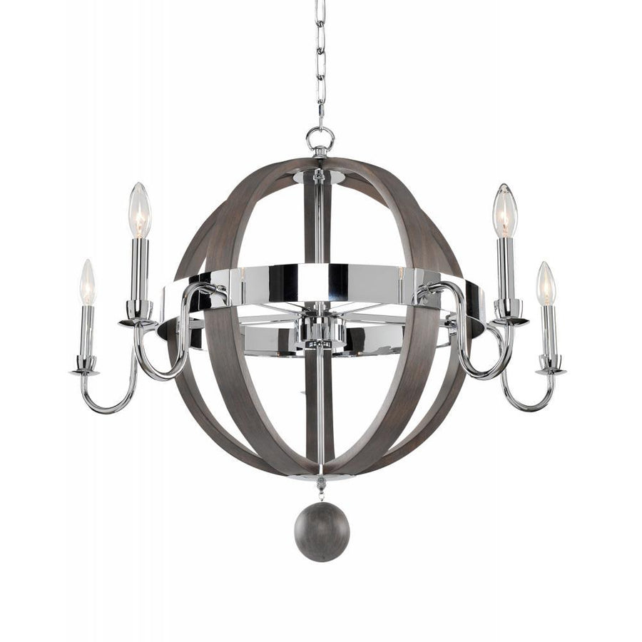 Sharlow 32 Inch Chandelier – Chrome – 300481CH