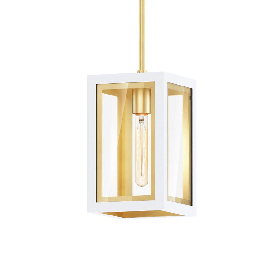 Maxim Lighting 30051CLWTGLD Neoclass-Outdoor Pendant - White/Gold