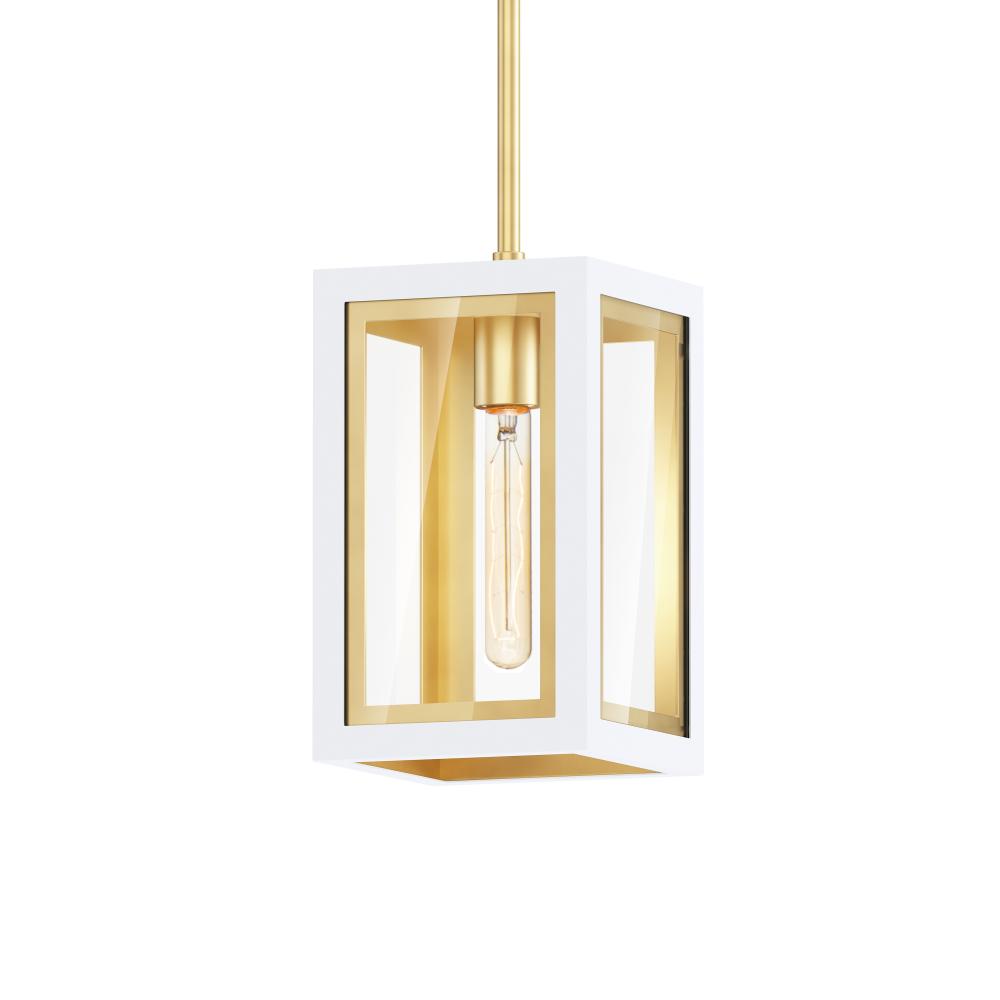 Maxim Lighting 30051CLWTGLD Neoclass-Outdoor Pendant - White/Gold