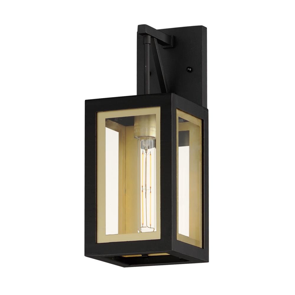 Maxim Lighting 30052CLBKGLD Neoclass 6 Inch Outdoor Wall Lantern – Black / Gold