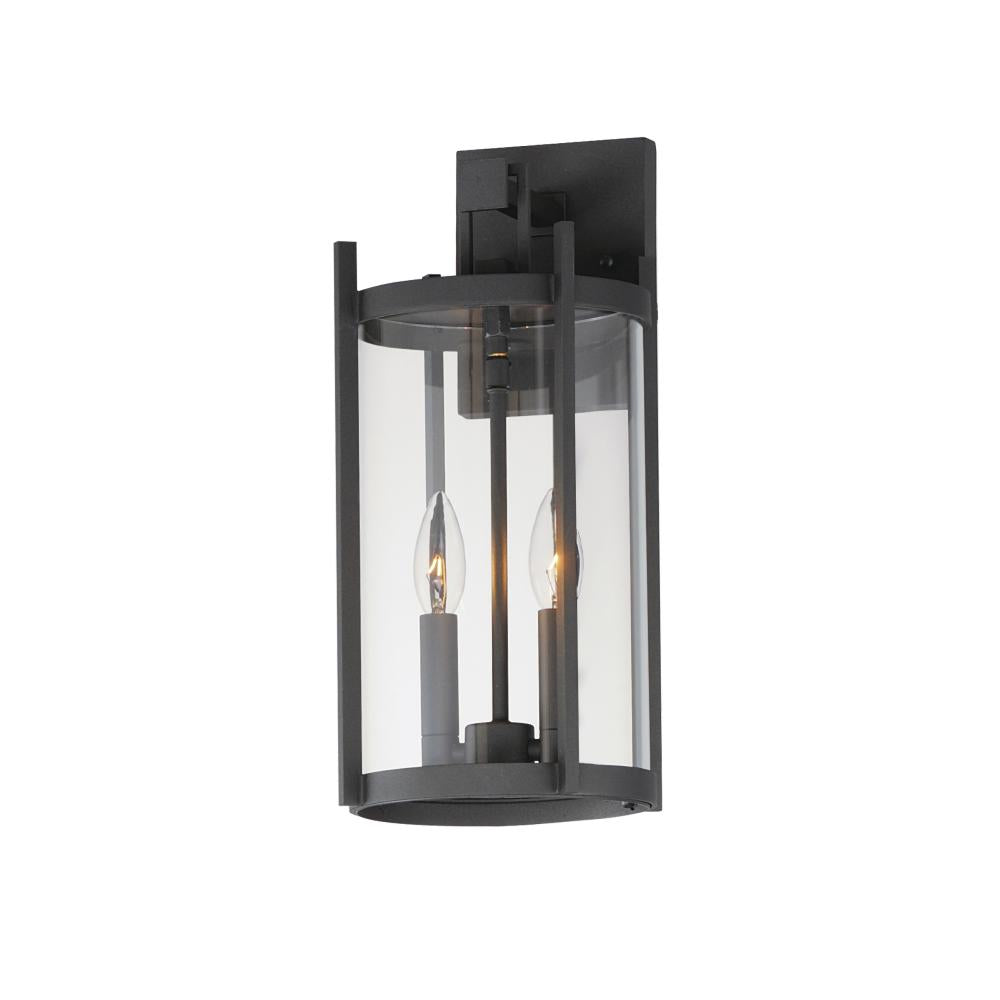 Maxim Lighting 30064CLBK Belfry 8 Inch Outdoor Wall Lantern – Black
