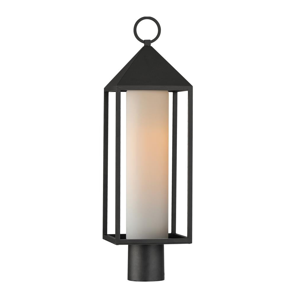 Maxim Lighting 30070SWBK Aldous 7 Inch Outdoor Post Lantern – Black