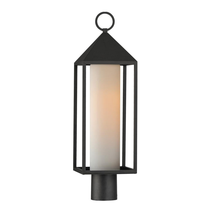 Maxim Lighting 30070SWBK Aldous 7 Inch Outdoor Post Lantern – Black