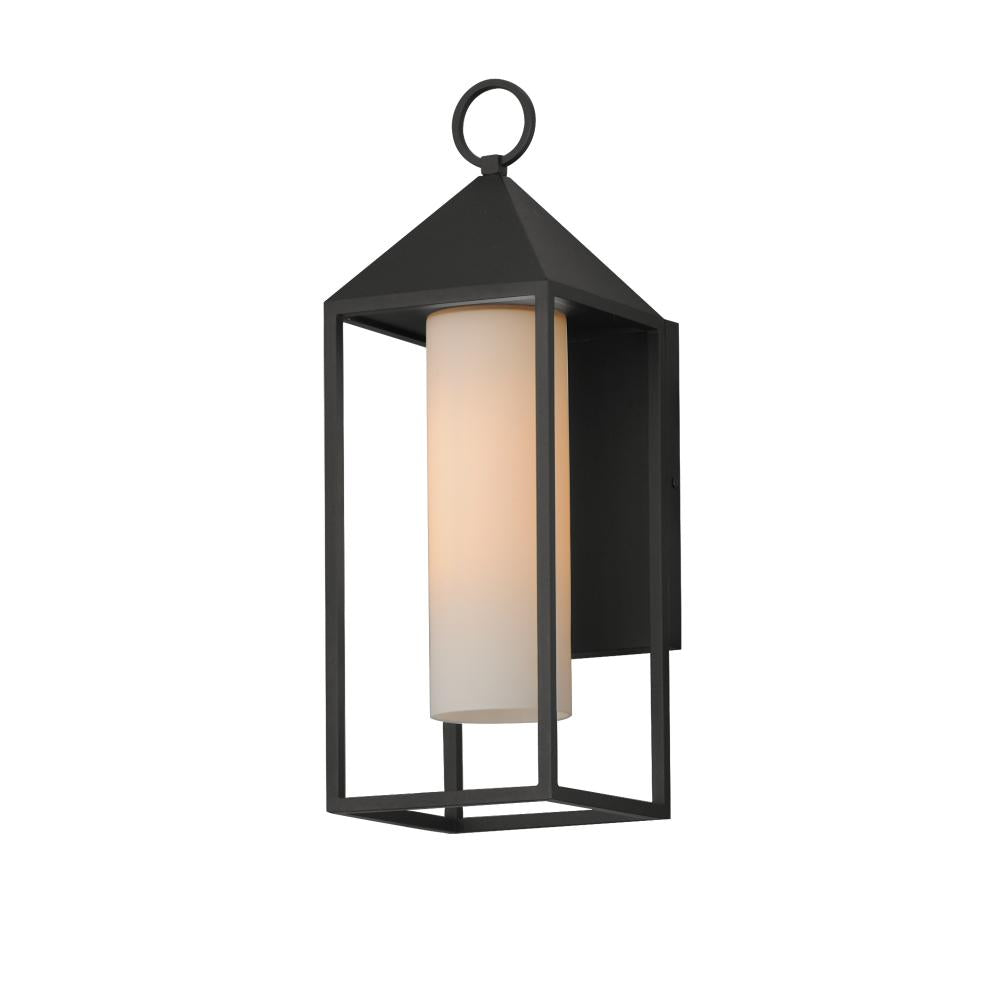 Maxim Lighting 30073SWBK Aldous 7 Inch Outdoor Wall Lantern – Black