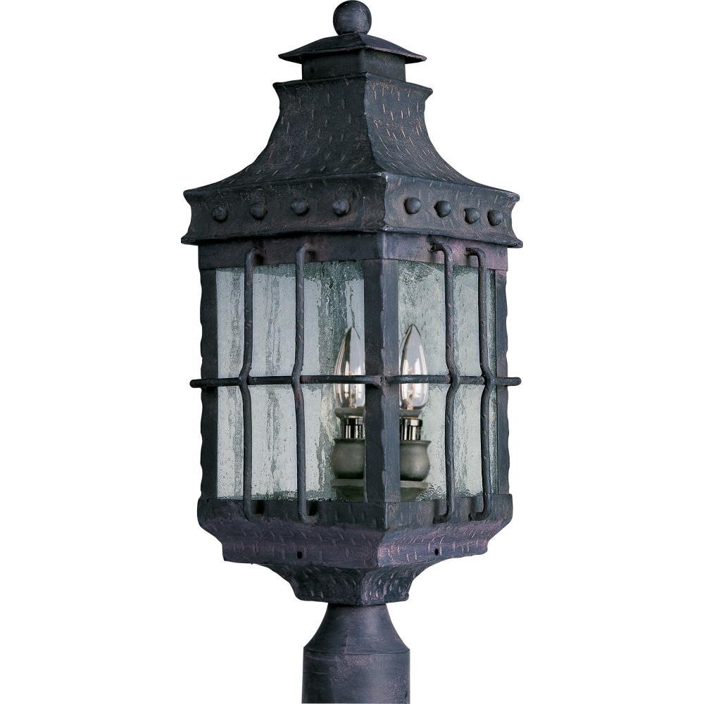 Maxim Lighting 30080CDCF Nantucket 8.5 Inch Outdoor Post Lantern – Country Forge