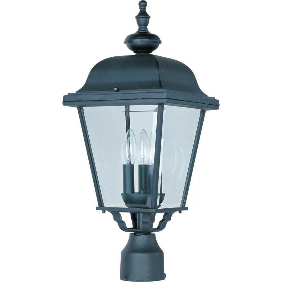 Maxim Lighting 3008BK Builder Cast 8.75 Inch Outdoor Post Lantern – Black
