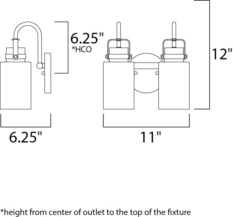 11 Inch Bathroom Vanity Light – Bronze / Gold