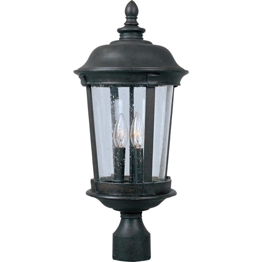 Maxim Lighting 3021CDBZ 10 Inch Outdoor Post Lantern – Bronze