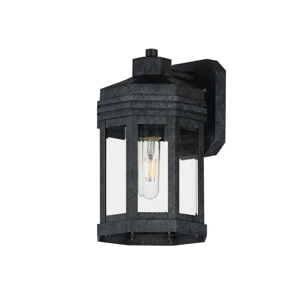 Maxim Lighting 30221CLBKP Wright 7 Inch Outdoor Wall Lantern – Black Patina