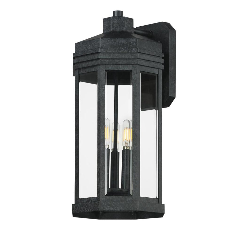 Maxim Lighting 30224CLBKP Wright 9 Inch Outdoor Wall Lantern – Black Patina