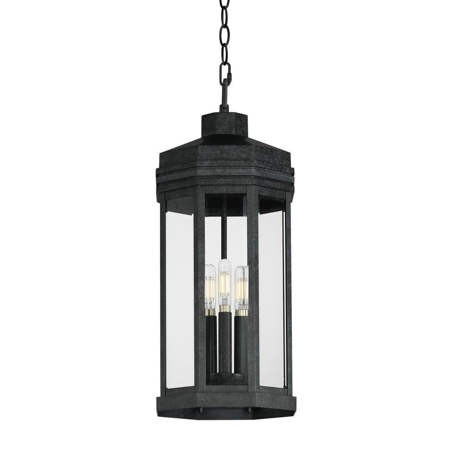 Maxim Lighting 30229CLBKP Wright-Outdoor Pendant - Black Patina
