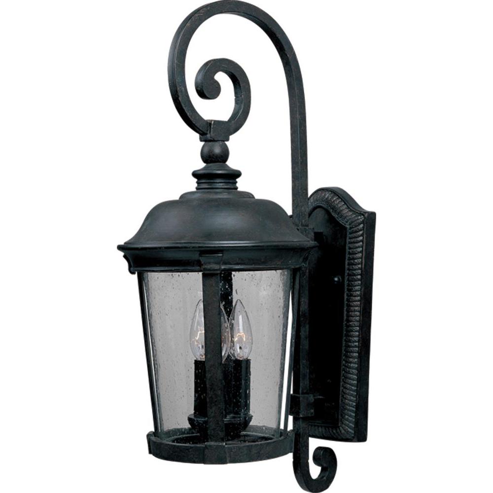 10 Inch Outdoor Wall Sconce – Bronze