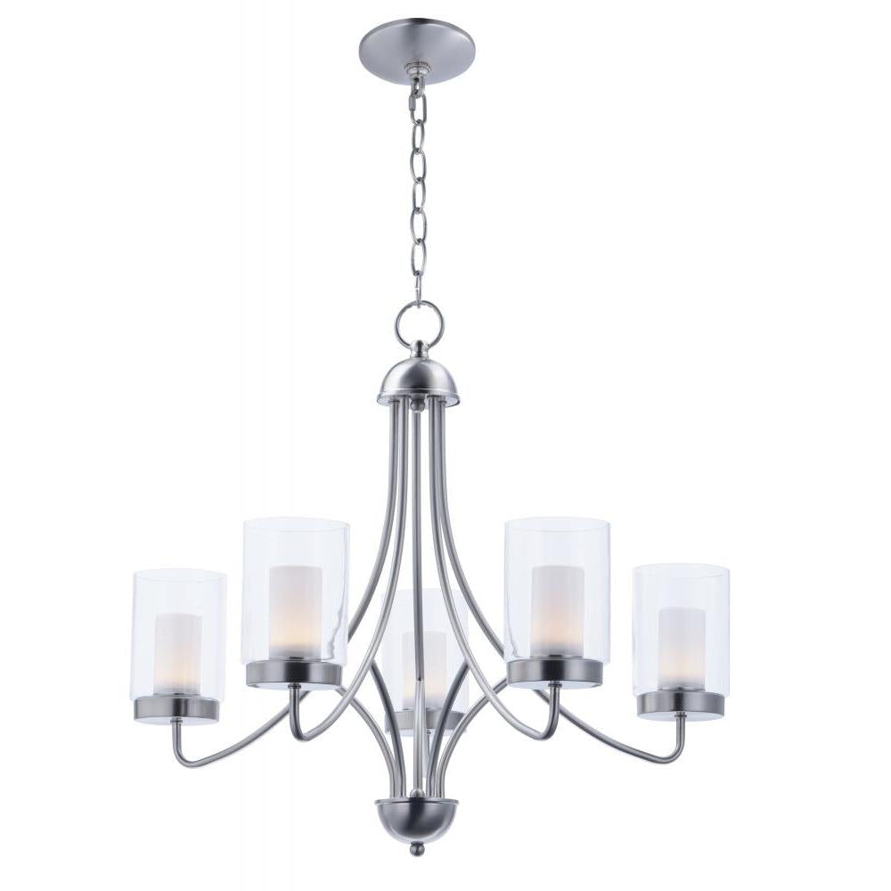 Maxim Lighting 30265CLFTSN Mod 26 Inch Chandelier – Satin Nickel