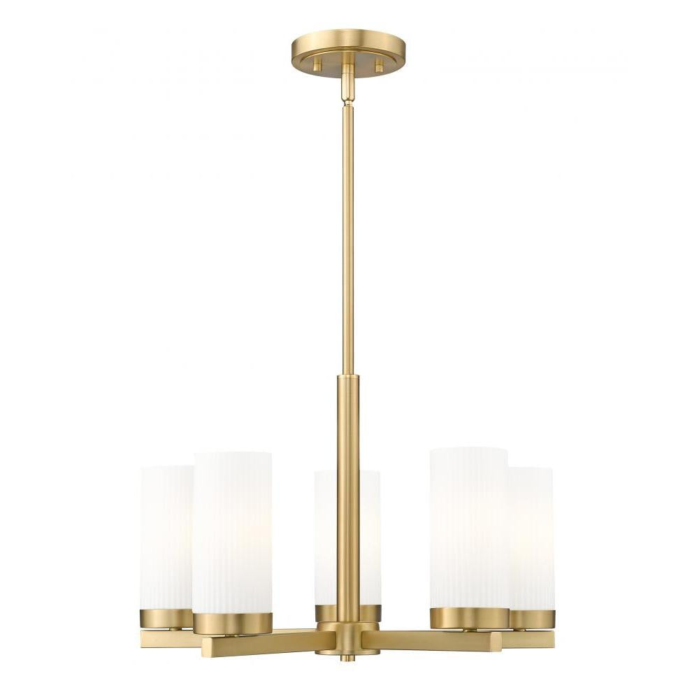 5 Light Chandelier-White