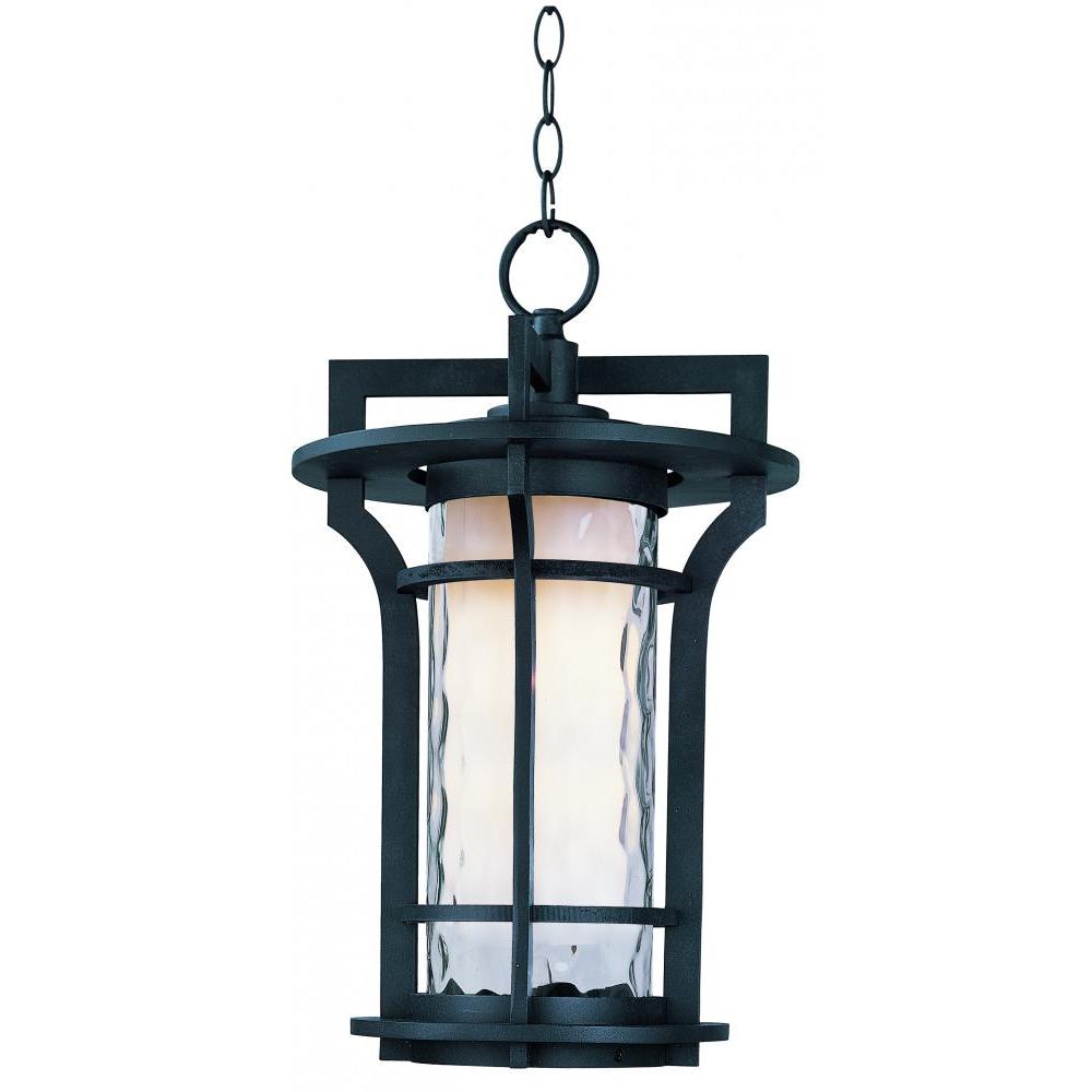 Maxim Lighting 30488WGBO Oakville 12 Inch Outdoor Hanging Lantern – Black Oxide