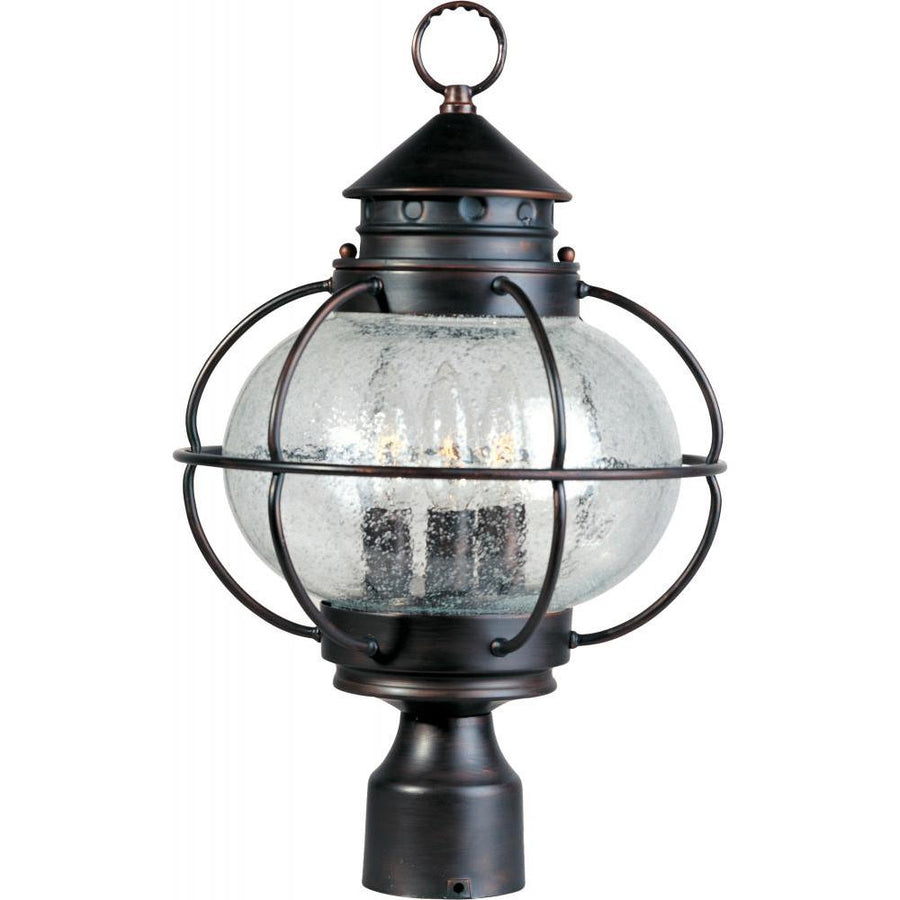Maxim Lighting 30500CDOI 12 Inch Outdoor Post Lantern – Oil Rubbed Bronze
