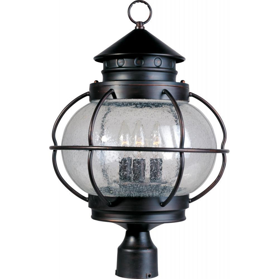 Maxim Lighting 30501CDOI Portsmouth 14 Inch Outdoor Post Lantern – Oil Rubbed Bronze