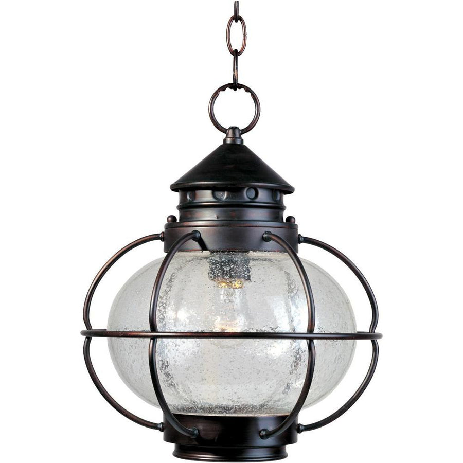 Maxim Lighting 30506CDOI Portsmouth 12 Inch Outdoor Hanging Lantern – Oil Rubbed Bronze