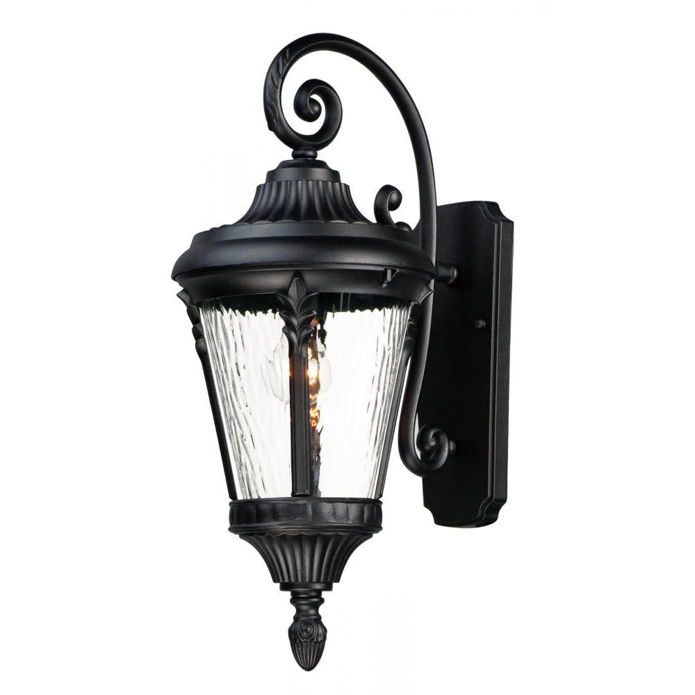 Maxim Lighting 3054WGBK Sentry 9 Inch Outdoor Wall Lantern – Black