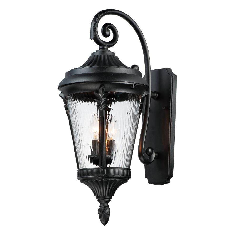 11 Inch Outdoor Wall Sconce – Black