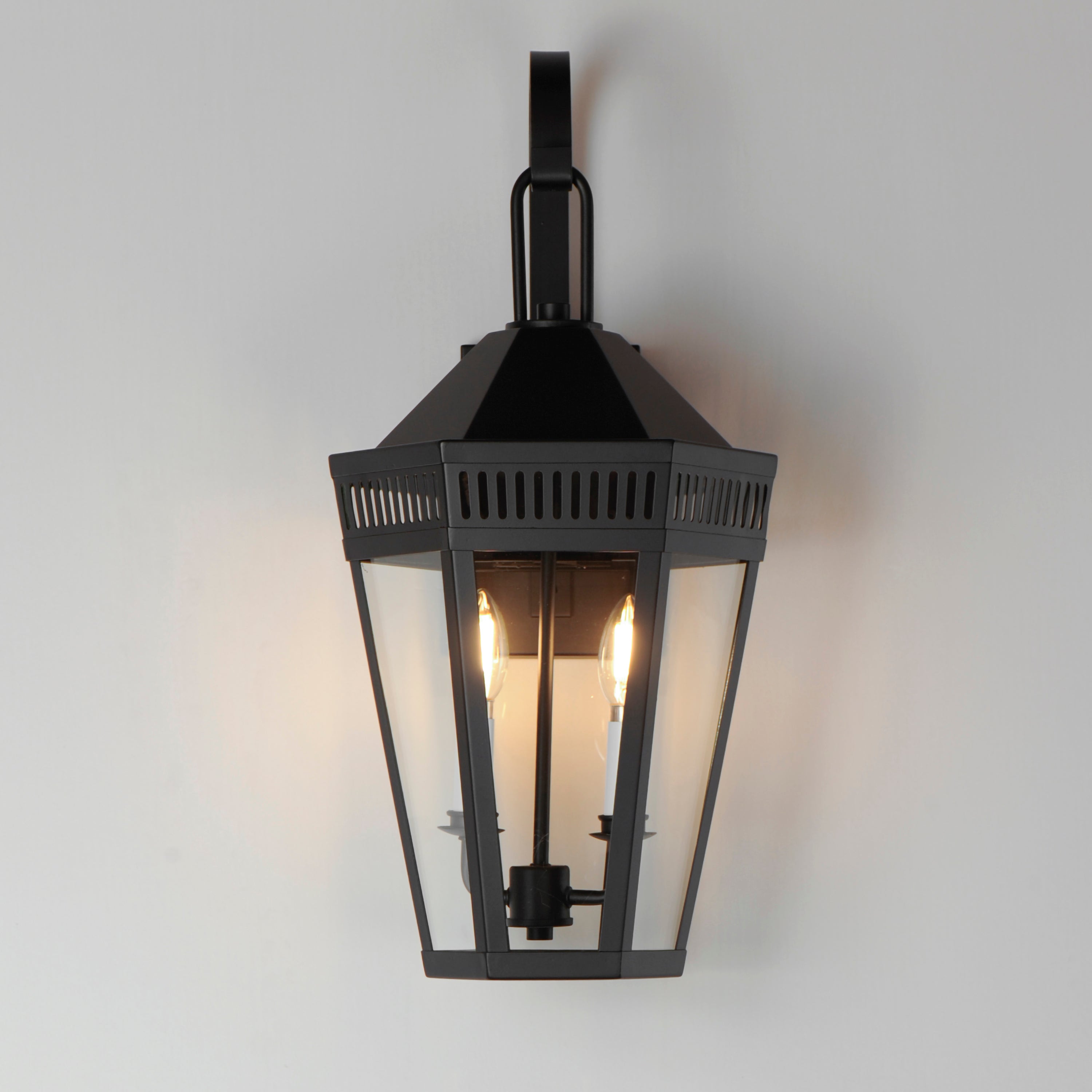 11 Inch Outdoor Wall Sconce – Black