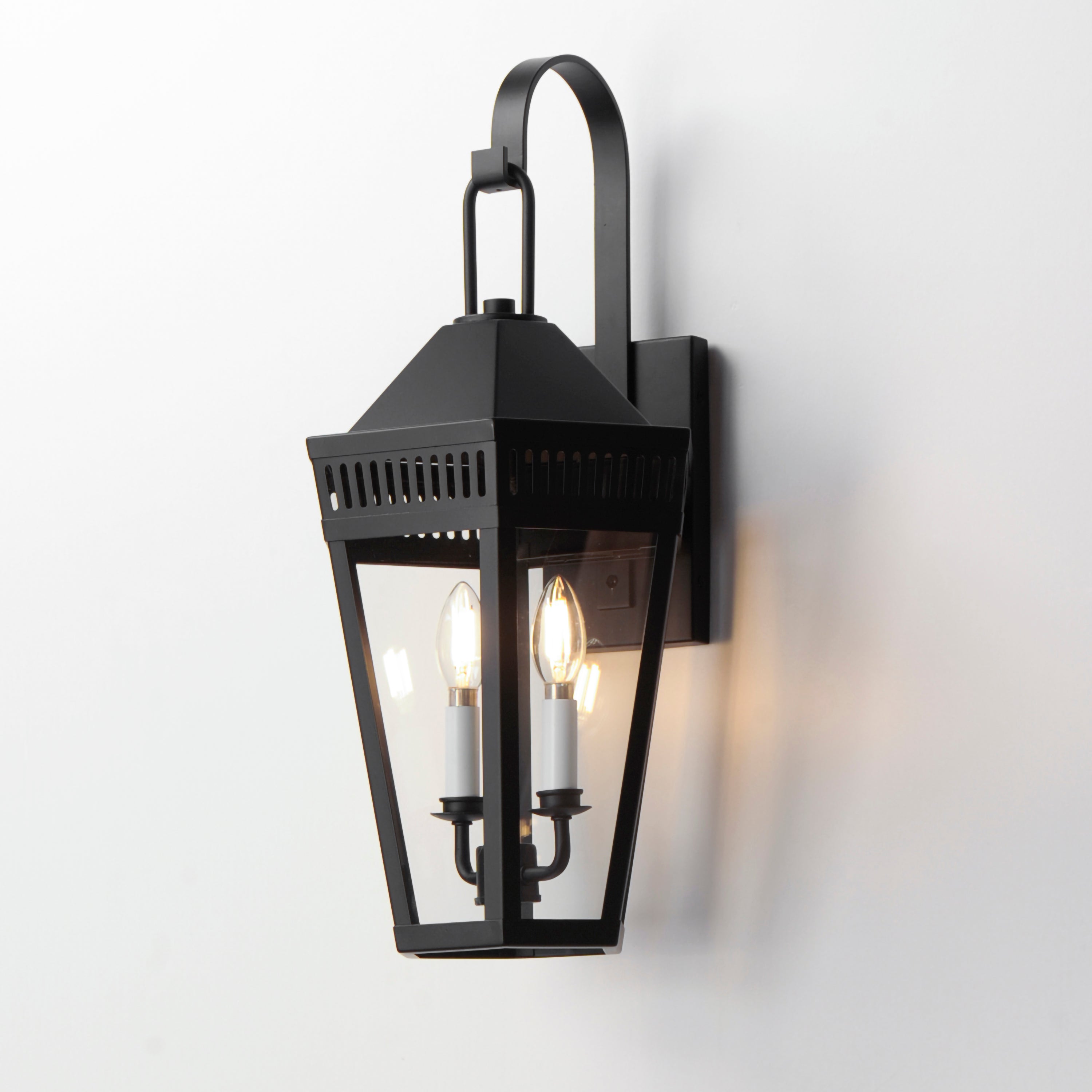 11 Inch Outdoor Wall Sconce – Black