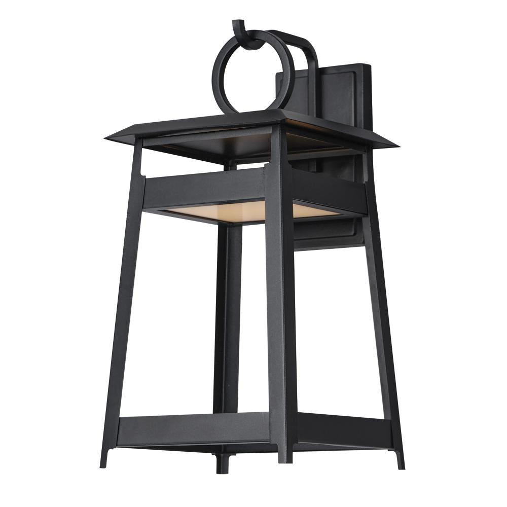 Maxim Lighting 30746BK Pagoda 9 Inch Outdoor Wall Lantern – Black