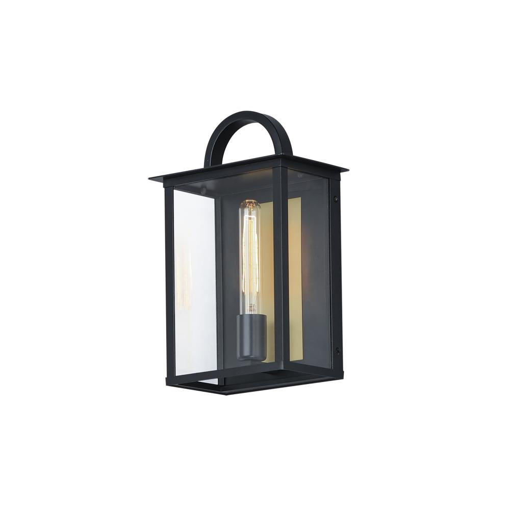 Maxim Lighting 30752CLBK Manchester 9 Inch Outdoor Wall Lantern – Black