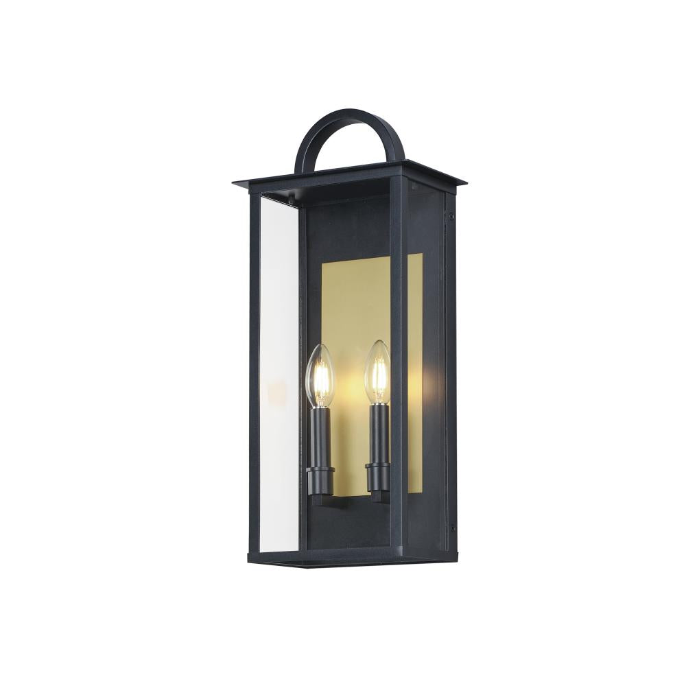 Maxim Lighting 30754CLBK Manchester 9 Inch Outdoor Wall Lantern – Black