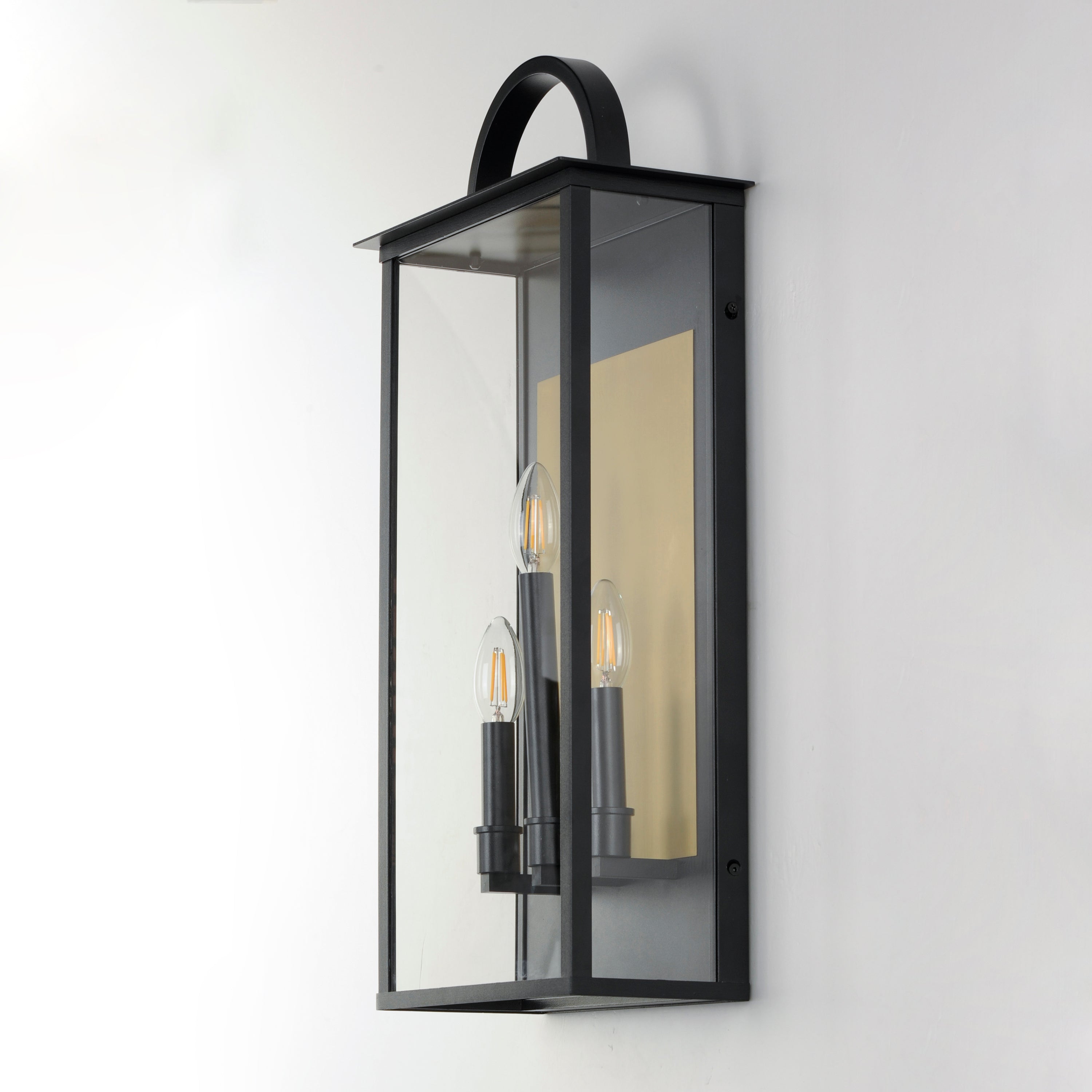 11 Inch Outdoor Wall Sconce – Black