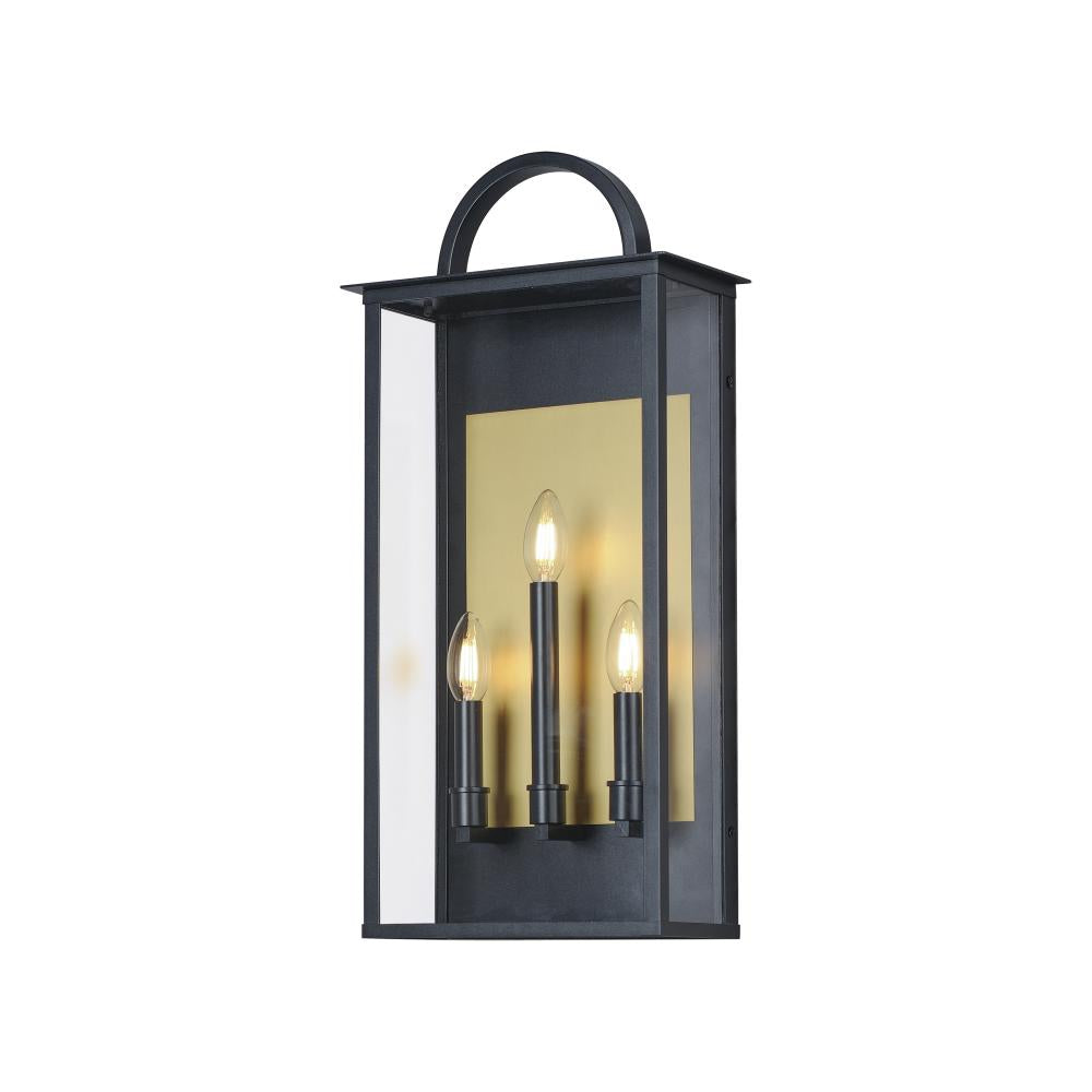 11 Inch Outdoor Wall Sconce – Black