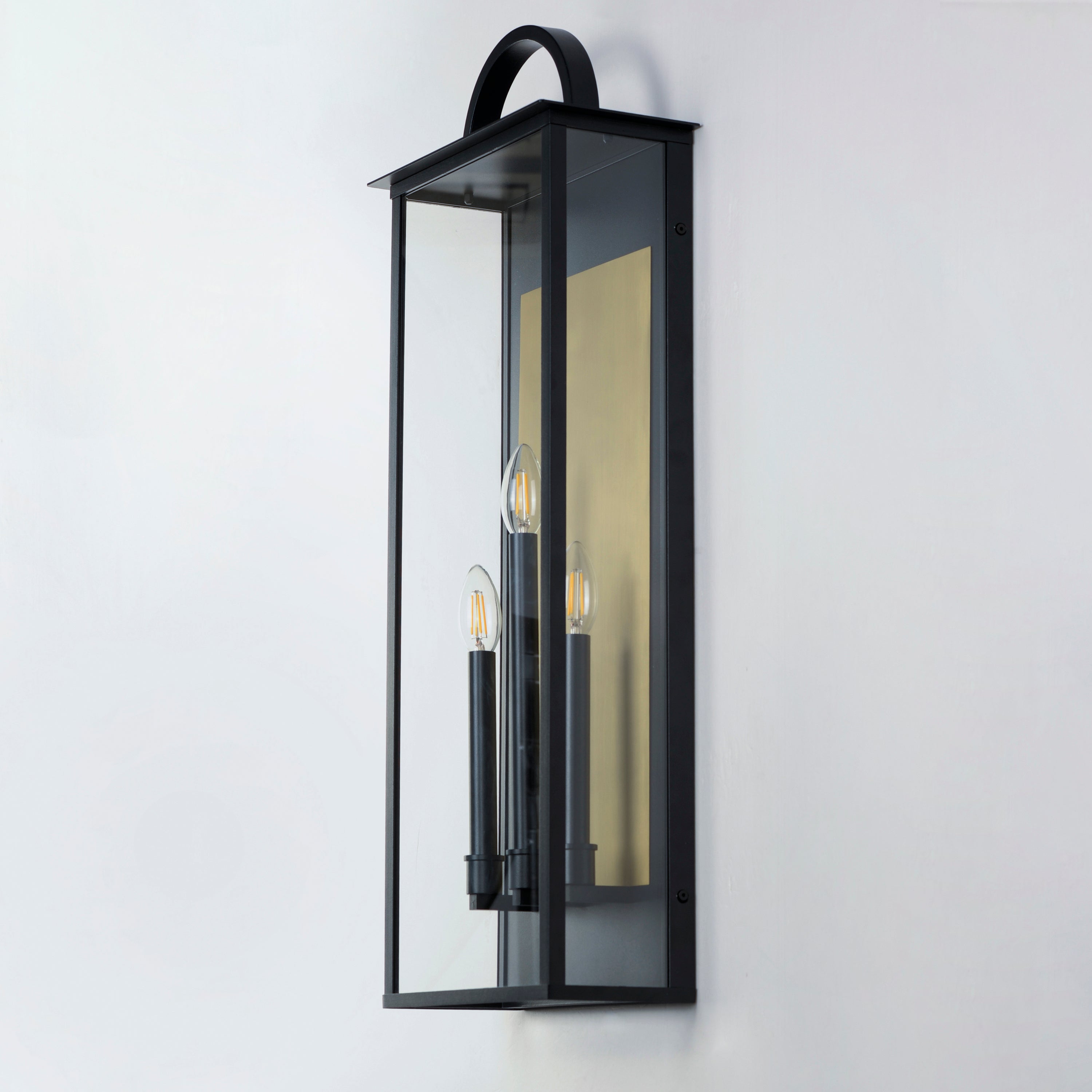 11 Inch Outdoor Wall Sconce – Black