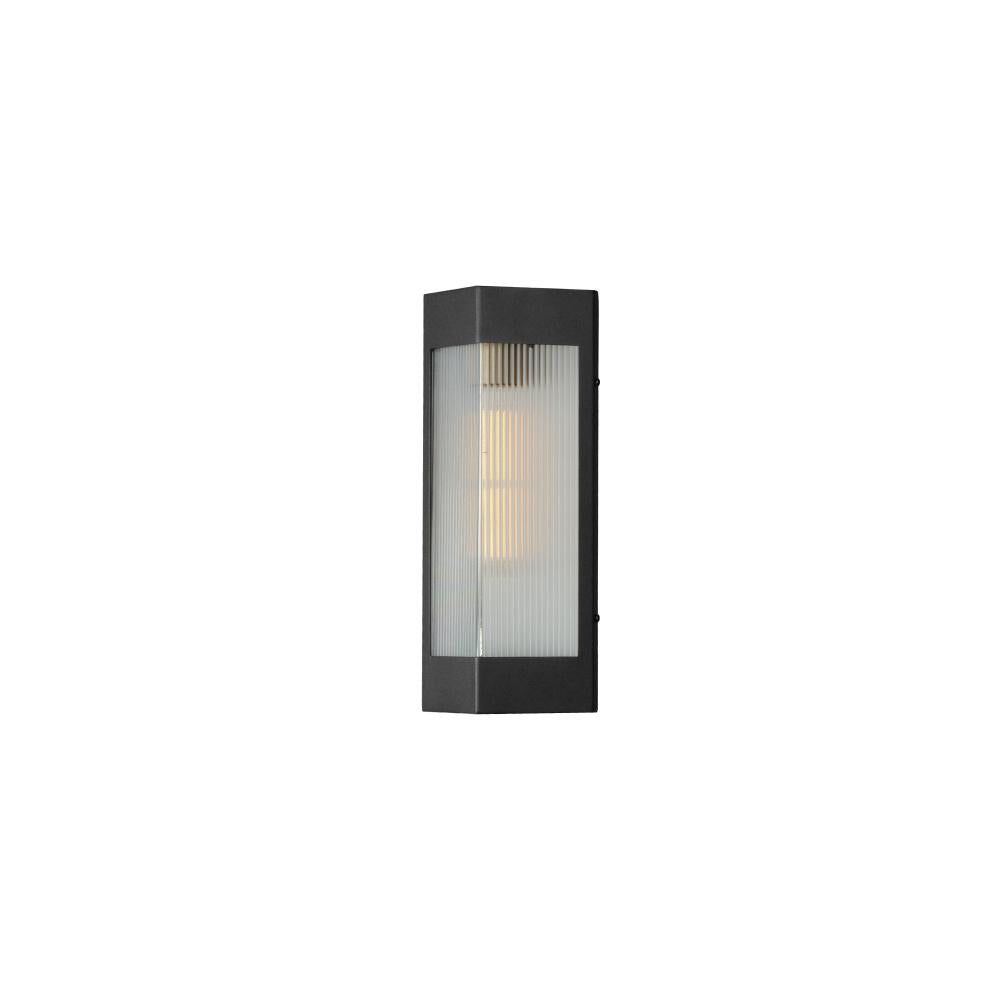Maxim Lighting 30761CRBKAB Triform 6 Inch Outdoor Wall Lantern – Black / Antique Brass