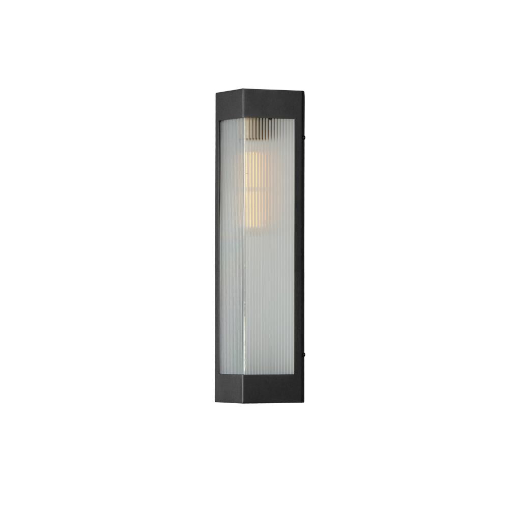 Maxim Lighting 30762CRBKAB Triform 6 Inch Outdoor Wall Lantern – Black / Antique Brass