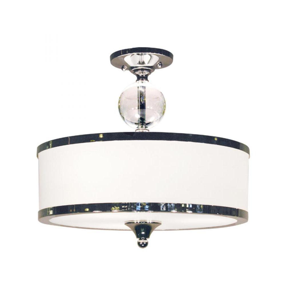 3 Light Semi Flush Mount Light-Matte Opal